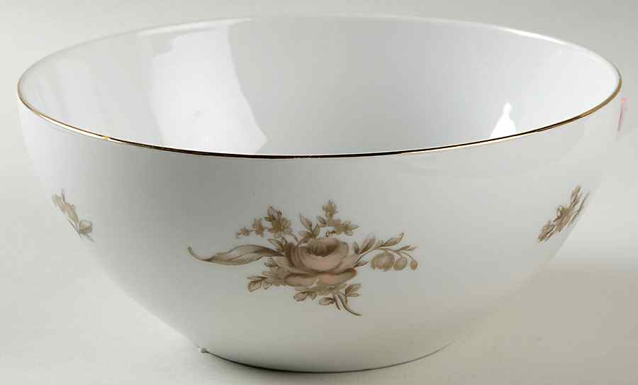Brown Rose 7" Round Vegetable Bowl by Johann Haviland-1