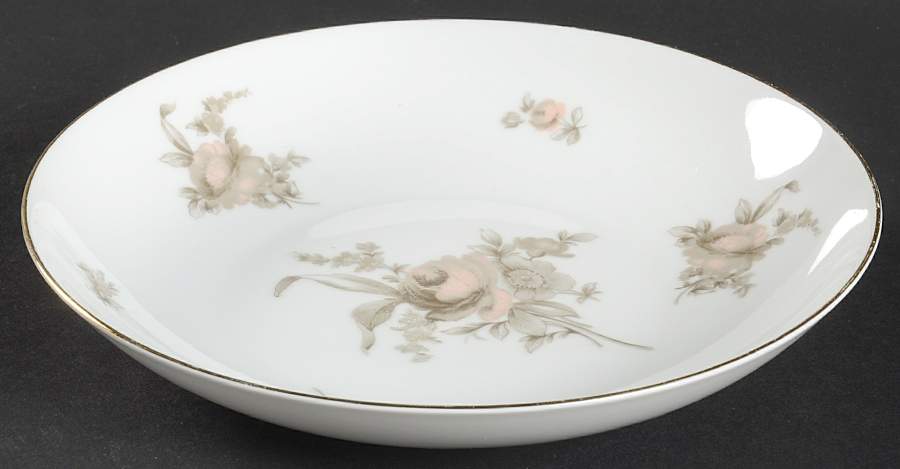 Brown Rose Coupe Soup Bowl by Johann Haviland-1