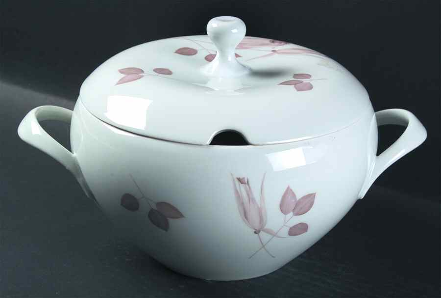 Cinnamon Rose Round Covered Vegetable by Johann Haviland-1