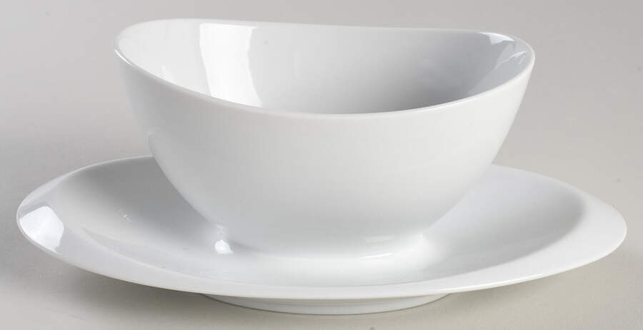 Constance Gravy Boat with Attached Underplate by Johann Haviland-1