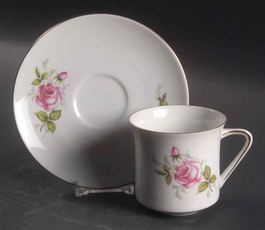 Courtship Flat Cup & Saucer Set by Johann Haviland-1