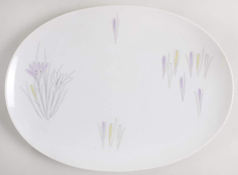 Crocus 12" Oval Serving Platter by Johann Haviland-1