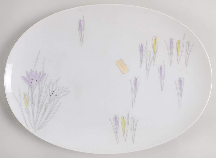 Crocus 11" Oval Serving Platter by Johann Haviland-1