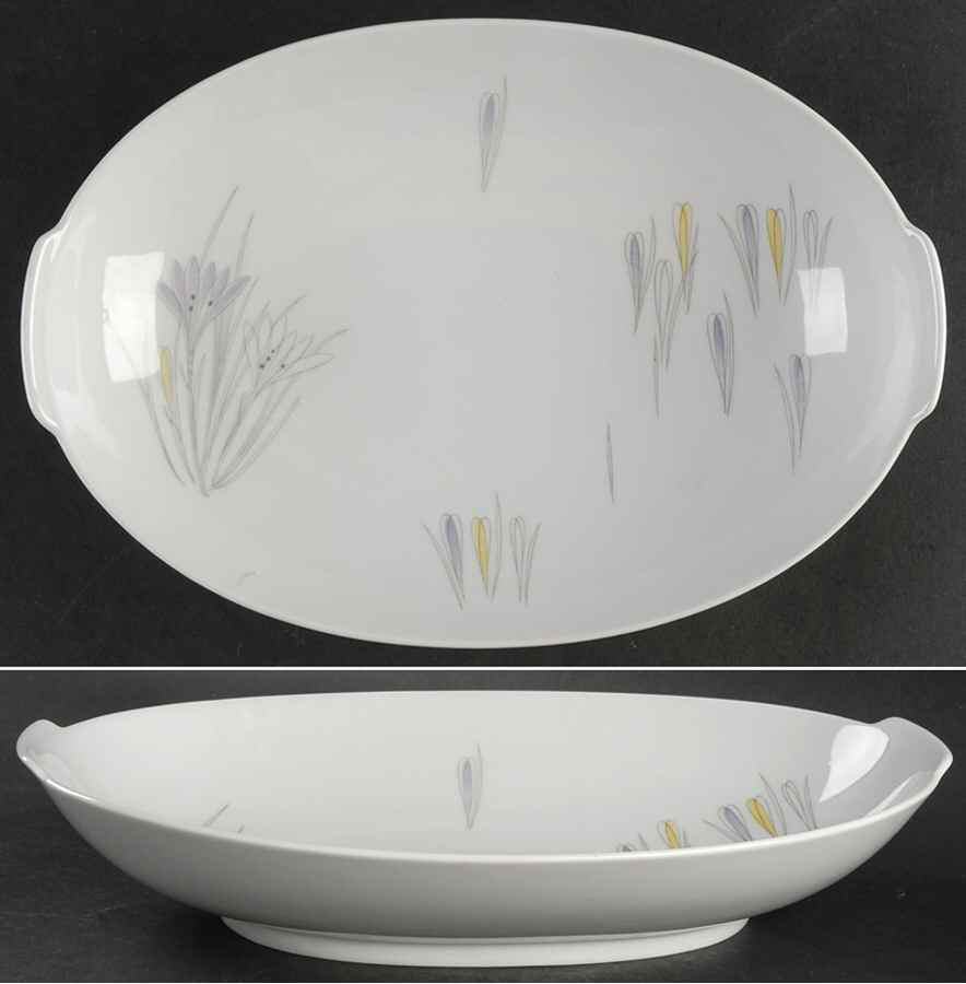 Crocus 12" Oval Vegetable Bowl by Johann Haviland-1