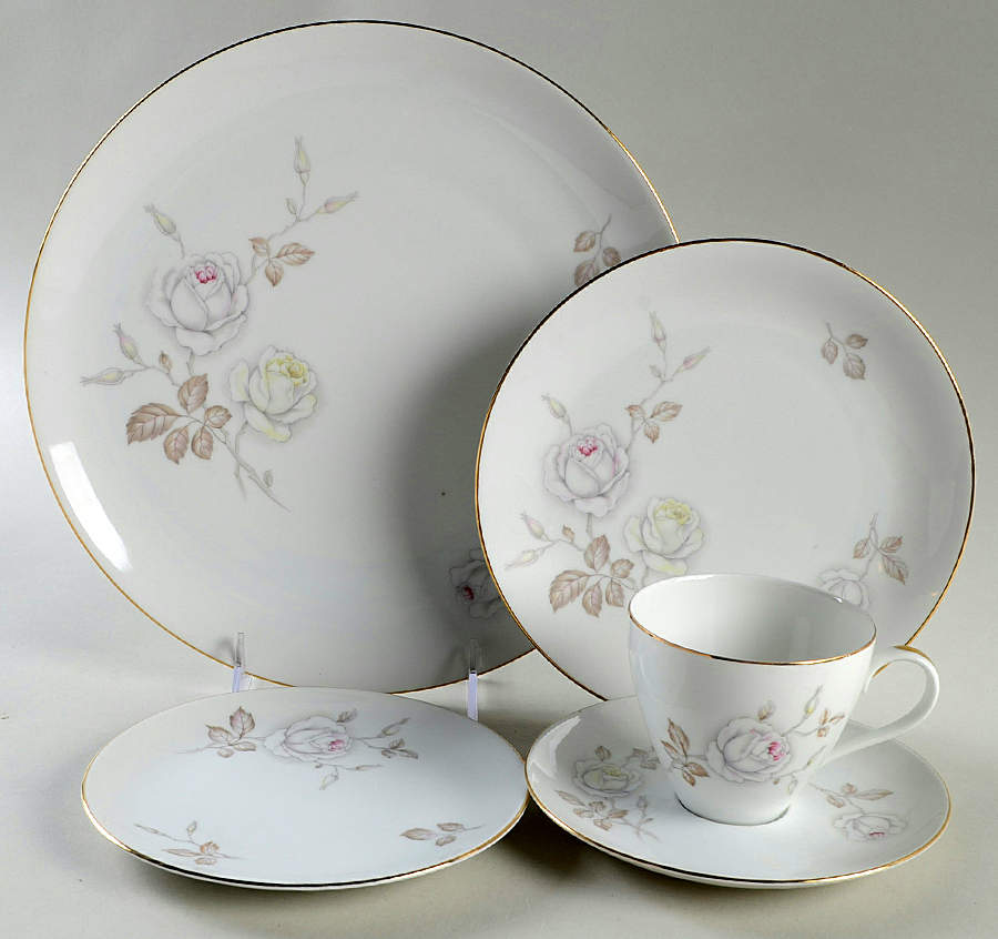 Dawn Rose 5 Piece Place Setting by Johann Haviland-1