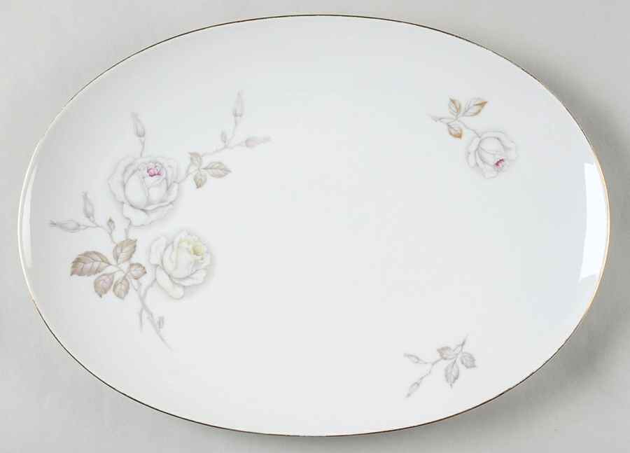 Dawn Rose 13" Oval Serving Platter by Johann Haviland-1