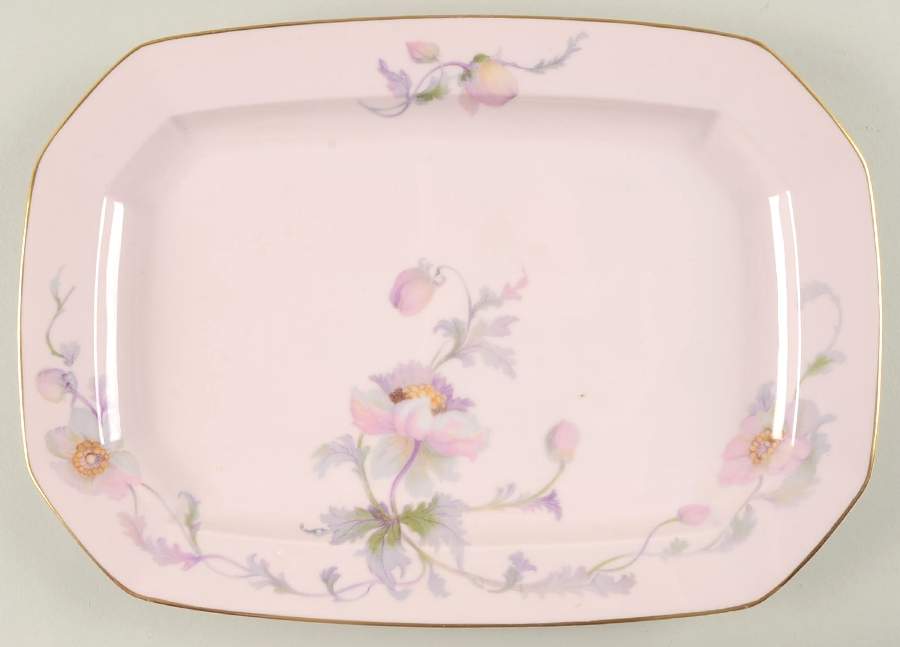 Dogwood (Gold Trim) 13" Oval Serving Platter by Johann Haviland-1