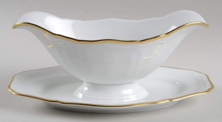 E504 Gravy Boat with Attached Underplate by Johann Haviland-1