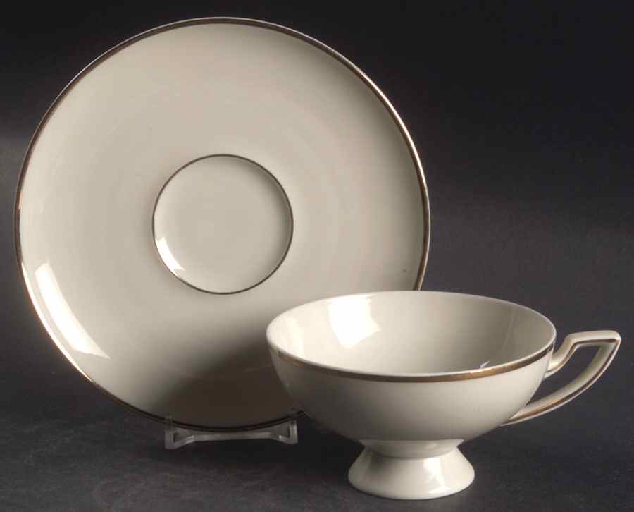 Elegance Footed Cup & Saucer Set by Johann Haviland-1