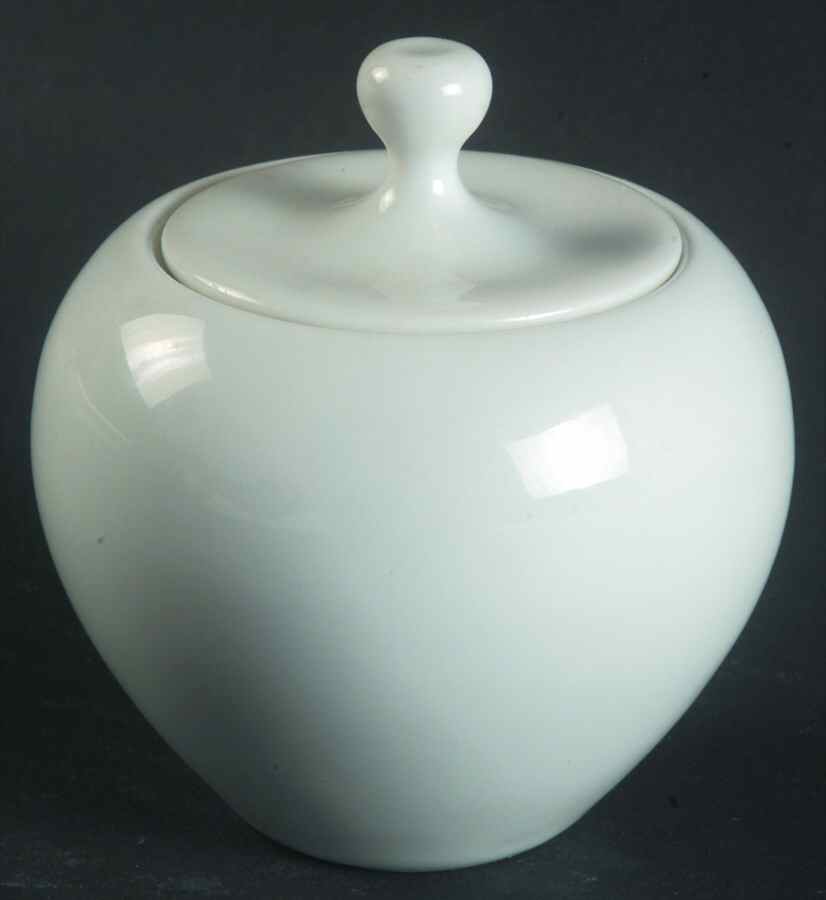 Eva White Mini Sugar Bowl & Lid by Johann Haviland-1