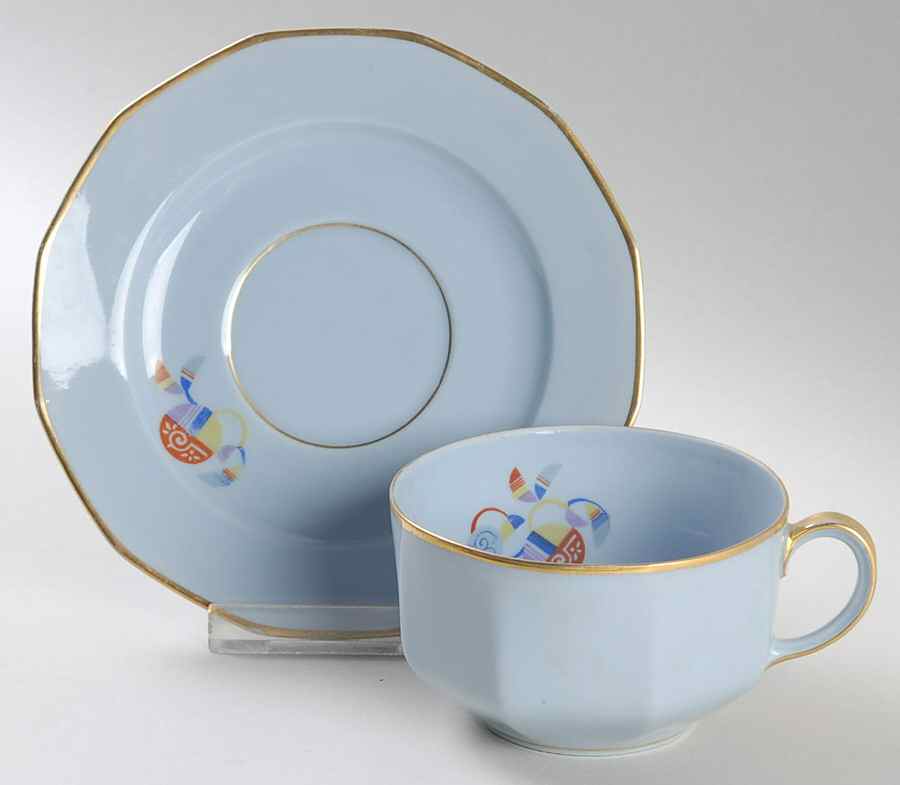 Festival Flat Cup & Saucer Set by Johann Haviland-1