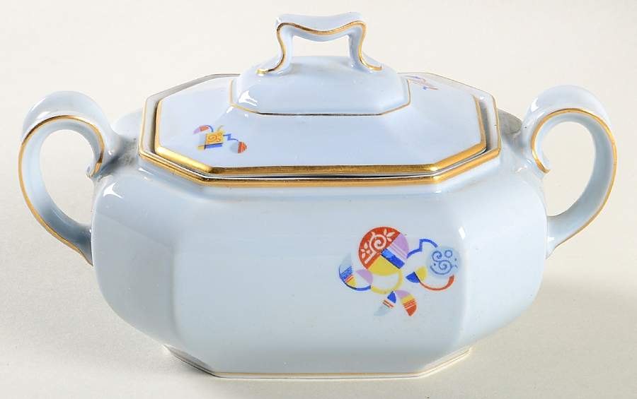 Festival Sugar Bowl & Lid by Johann Haviland-1