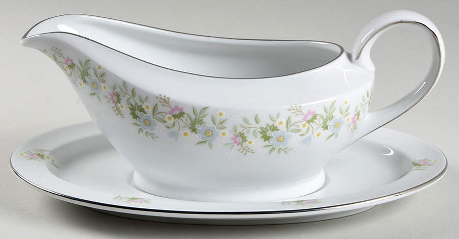 Forever Spring Gravy Boat & Underplate by Johann Haviland-1