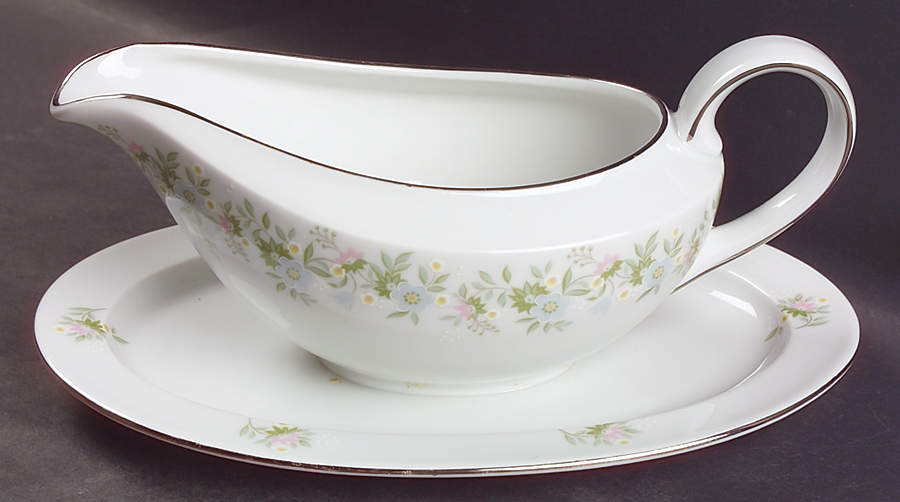 Forever Spring Gravy Boat with Attached Underplate by Johann Haviland-1