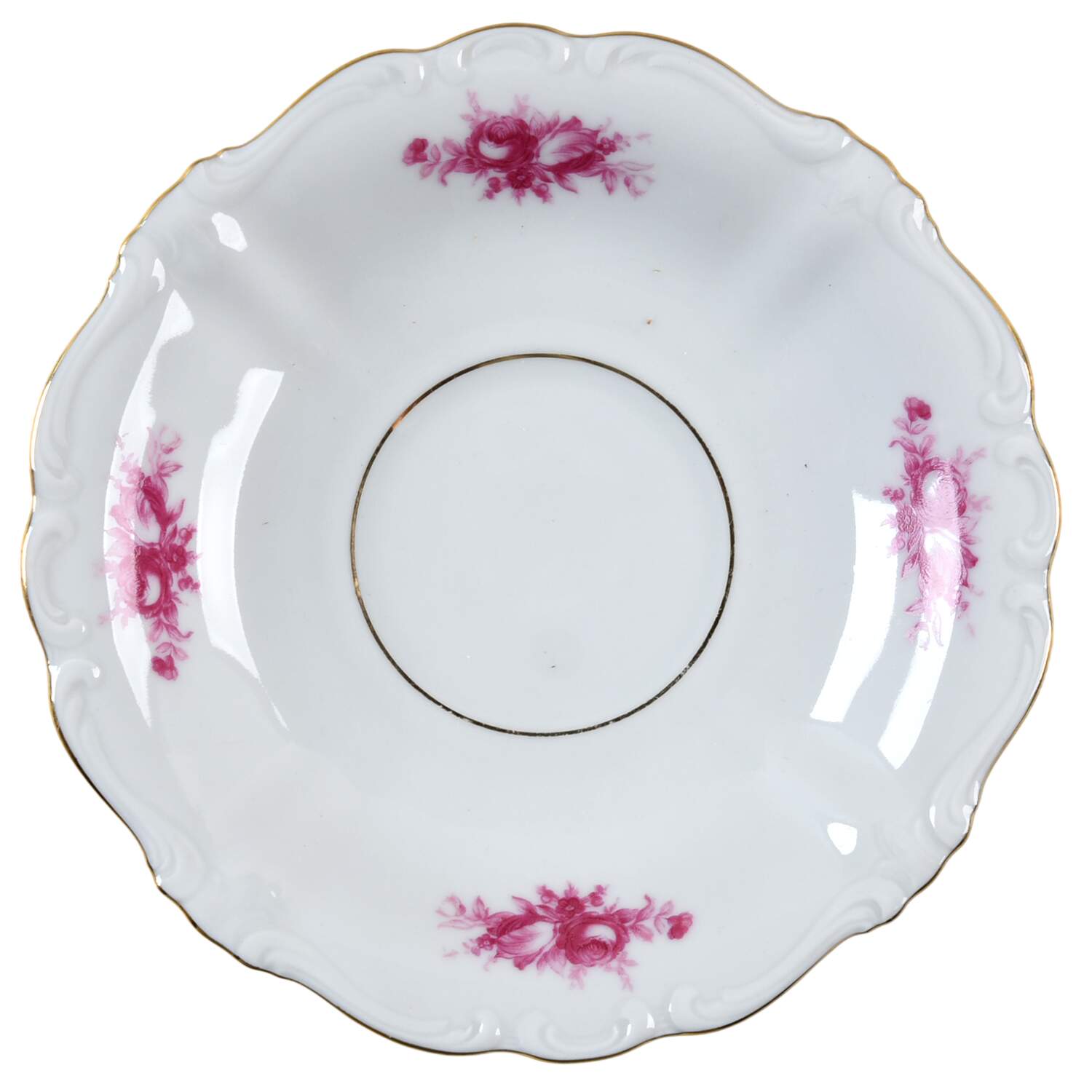 French Rose Saucer by Johann Haviland-1
