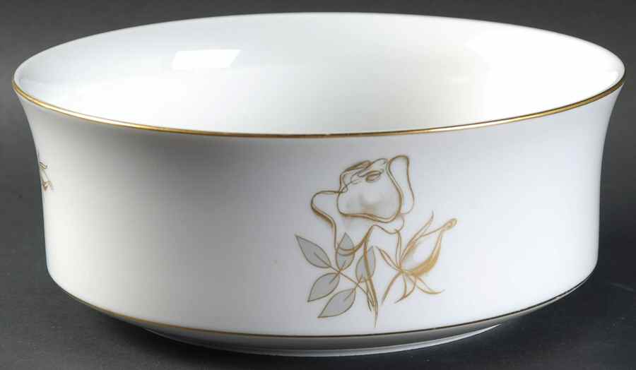 Gold Rose 7" Round Vegetable Bowl by Johann Haviland-1
