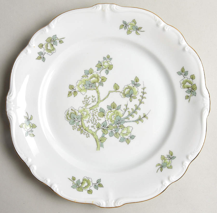 Indian Tree Gold Trim Dinner Plate by Johann Haviland-1