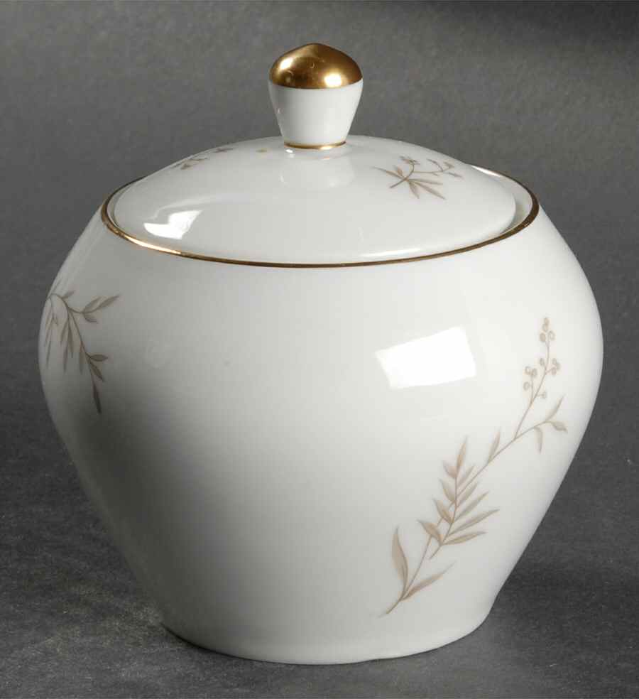 Golden Wheat Sugar Bowl & Lid by Johann Haviland-1