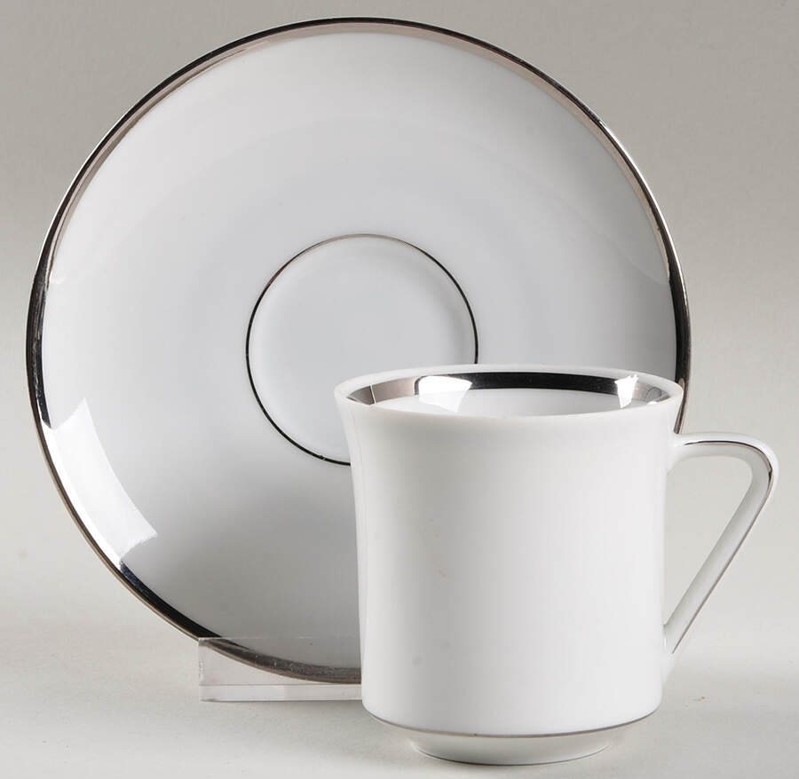 JOH100 Flat Demitasse Cup & Saucer Set by Johann Haviland-1