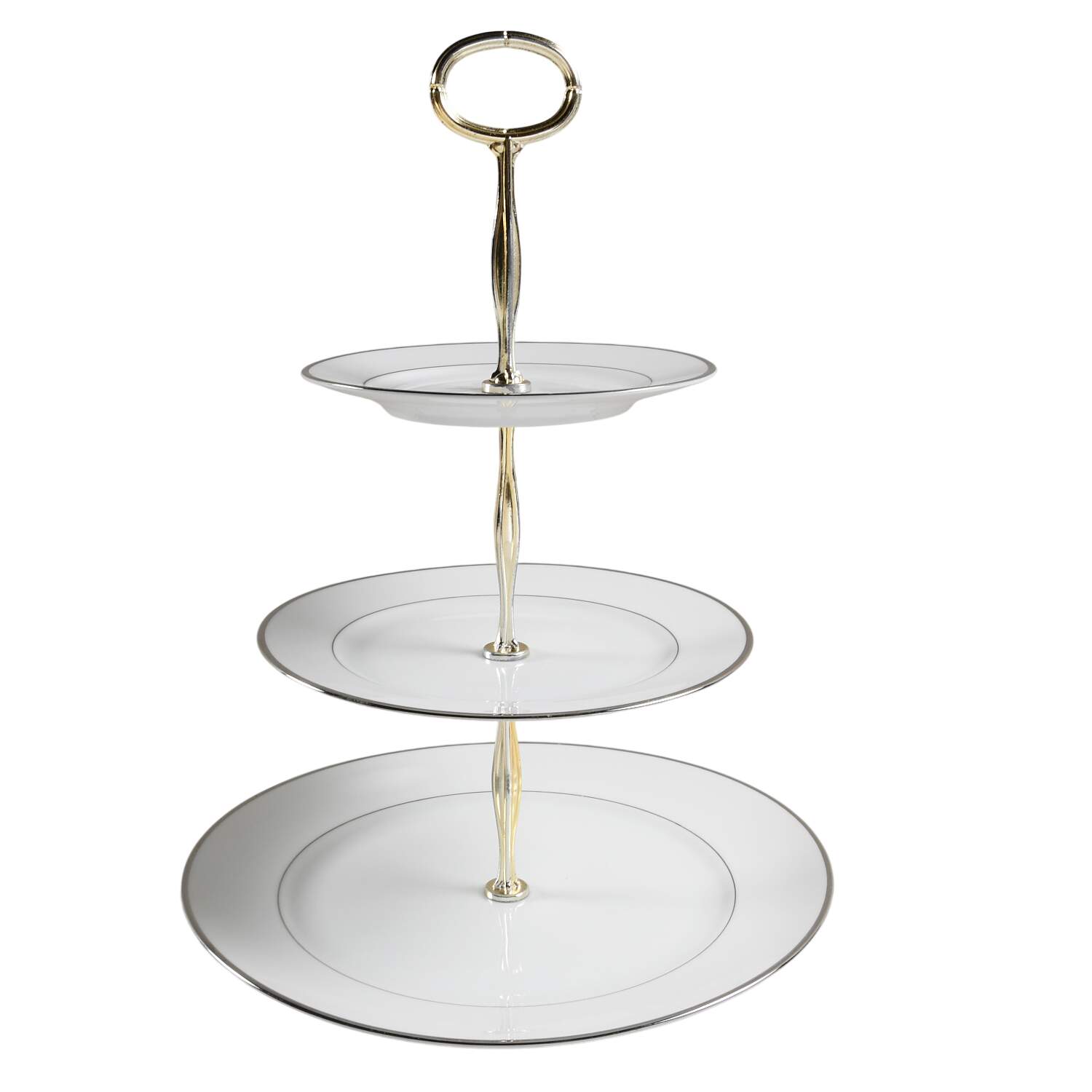 JOH100 13 7/8"-14 1/4" 3-Tiered Serving Tray(DP,SP,BB) HC by Johann Haviland-1
