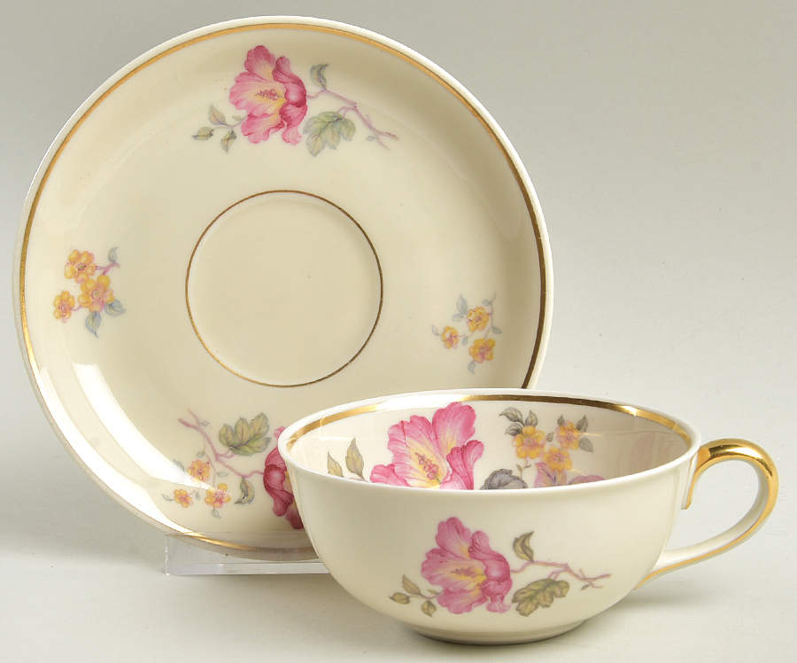 JOH109 Flat Cup & Saucer Set by Johann Haviland-1