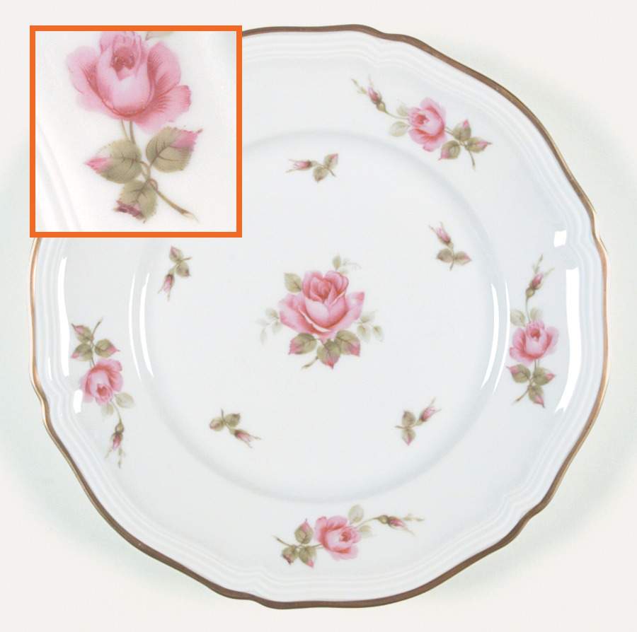Chippendale Rose Dinner Plate by Johann Haviland-1