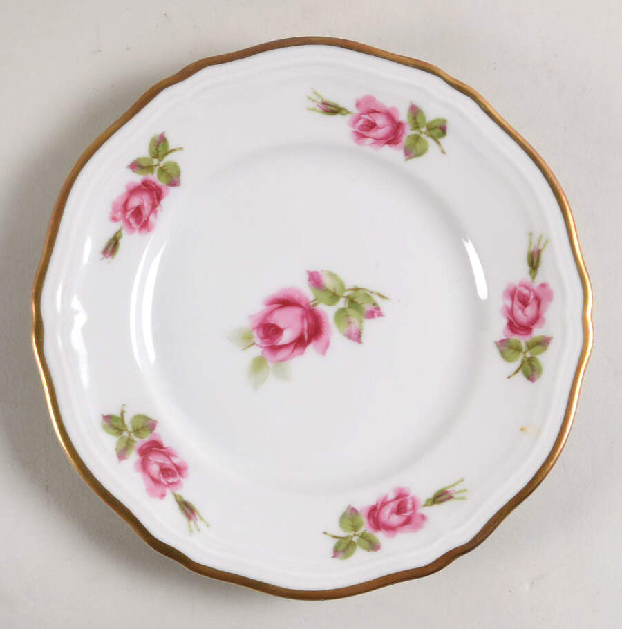 Chippendale Rose Bread & Butter Plate by Johann Haviland-1