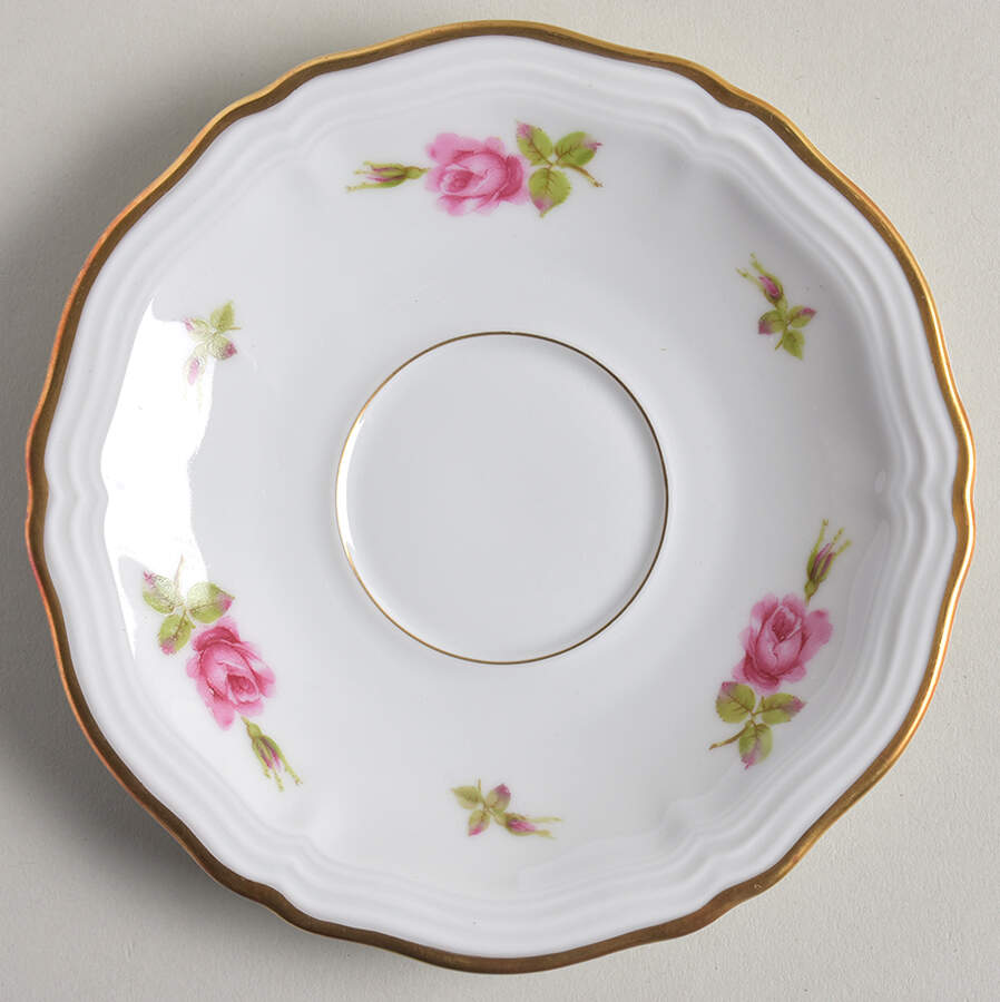 Chippendale Rose Saucer by Johann Haviland-1