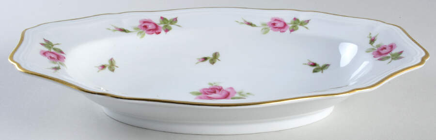 Chippendale Rose 12" Oval Vegetable Bowl by Johann Haviland-1