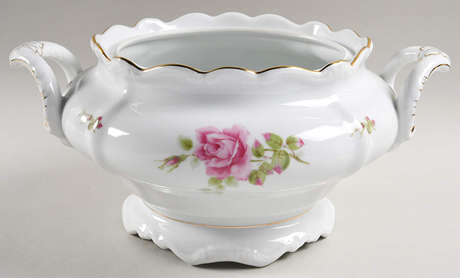 Chippendale Rose Tureen No Lid by Johann Haviland-1