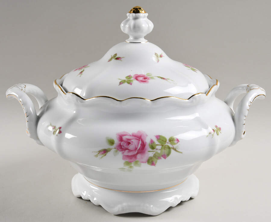 Chippendale Rose Tureen &  Lid by Johann Haviland-1