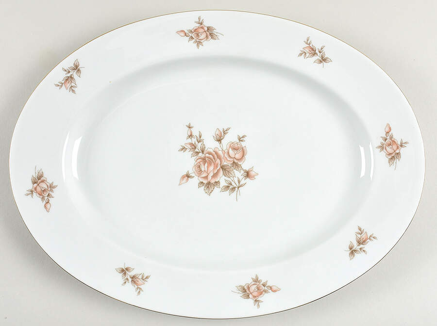 JOH112 14" Oval Serving Platter by Johann Haviland-1
