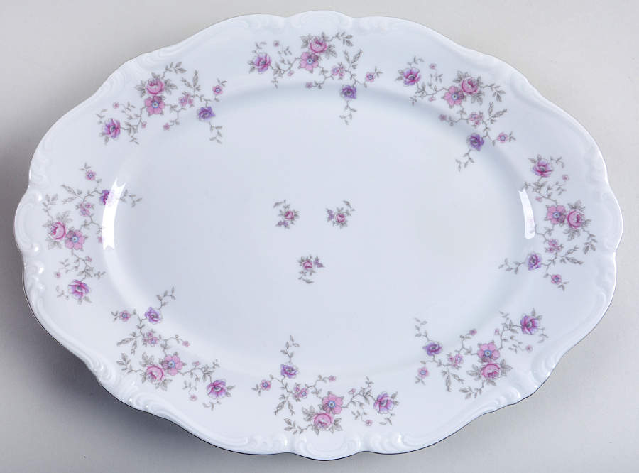 JOH128 14" Oval Serving Platter by Johann Haviland-1