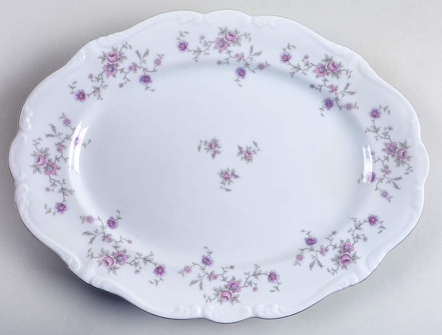 JOH128 12" Oval Serving Platter by Johann Haviland-1