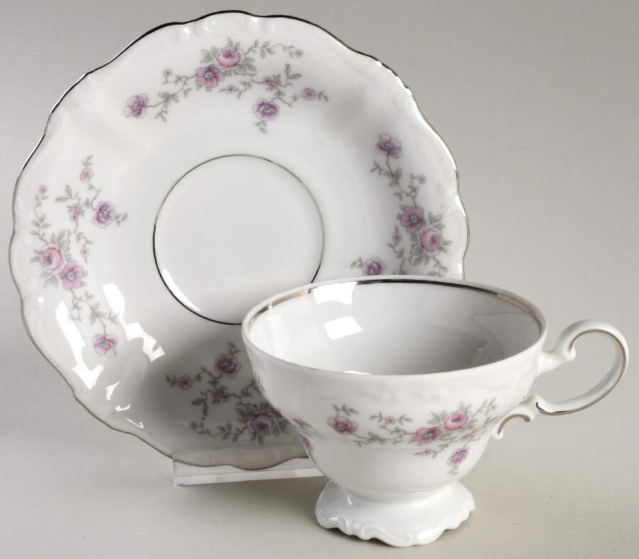 JOH128 Footed Cup & Saucer Set by Johann Haviland-1
