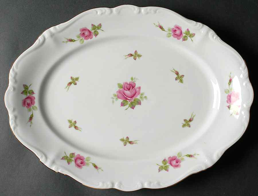 JOH172 14" Oval Serving Platter by Johann Haviland-1