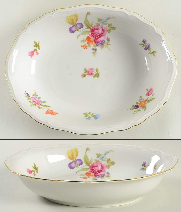 JOH176 10" Oval Vegetable Bowl by Johann Haviland-1