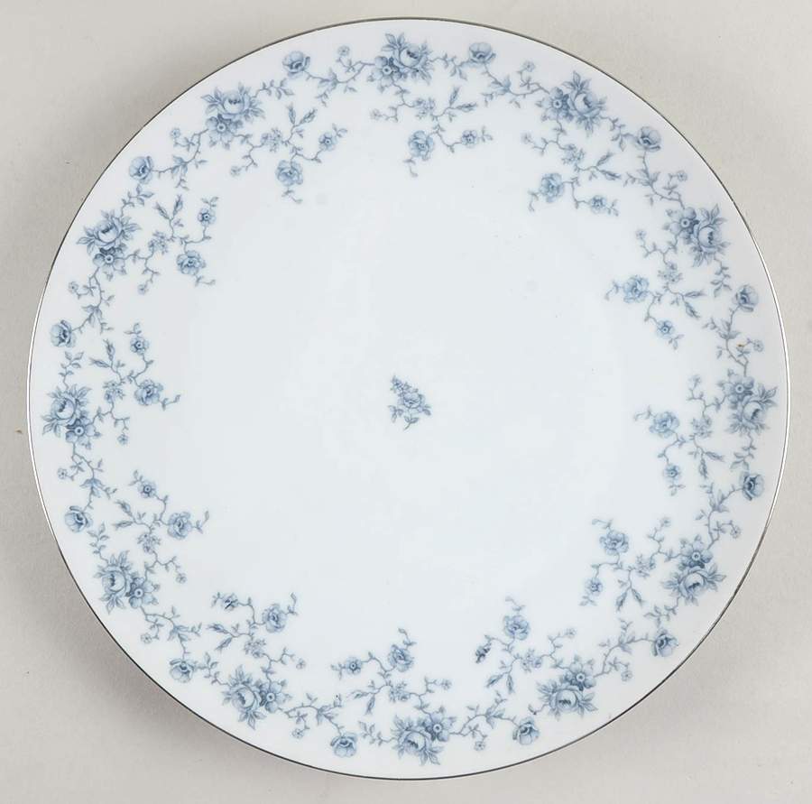 Blue Garland (Coupe, Platinum) Dinner Plate by Johann Haviland-1
