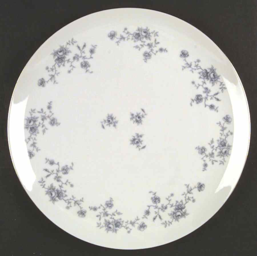 Blue Garland (Coupe, Platinum) Dinner Plate by Johann Haviland-1