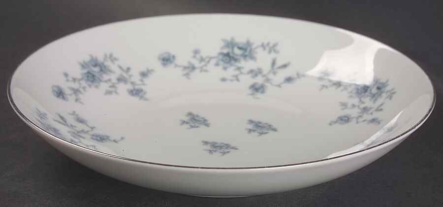 Blue Garland (Coupe, Platinum) Coupe Soup Bowl by Johann Haviland-1