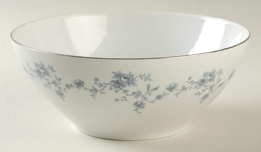 Blue Garland (Coupe, Platinum) 8" Round Vegetable Bowl by Johann Haviland-1