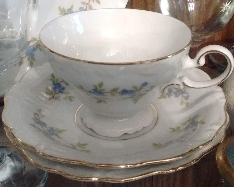 JOH196 Footed Cup & Saucer Set by Johann Haviland-1