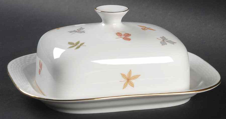 Autumn Leaves Square Covered Butter by Johann Haviland-1