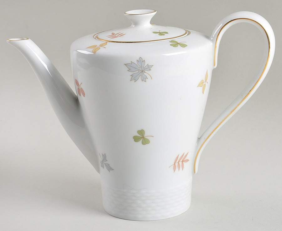 Autumn Leaves Mini Coffee Pot & Lid by Johann Haviland-1