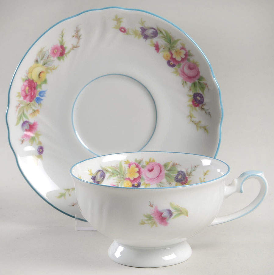 JOH22 Footed Cup & Saucer Set by Johann Haviland-1