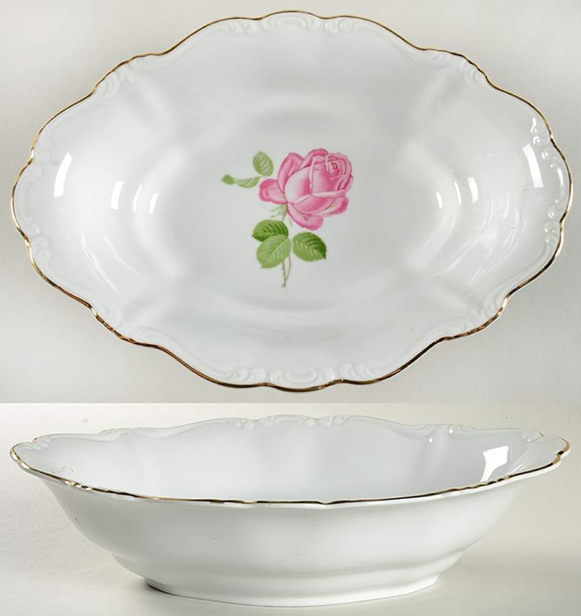 JOH23 10" Oval Vegetable Bowl by Johann Haviland-1