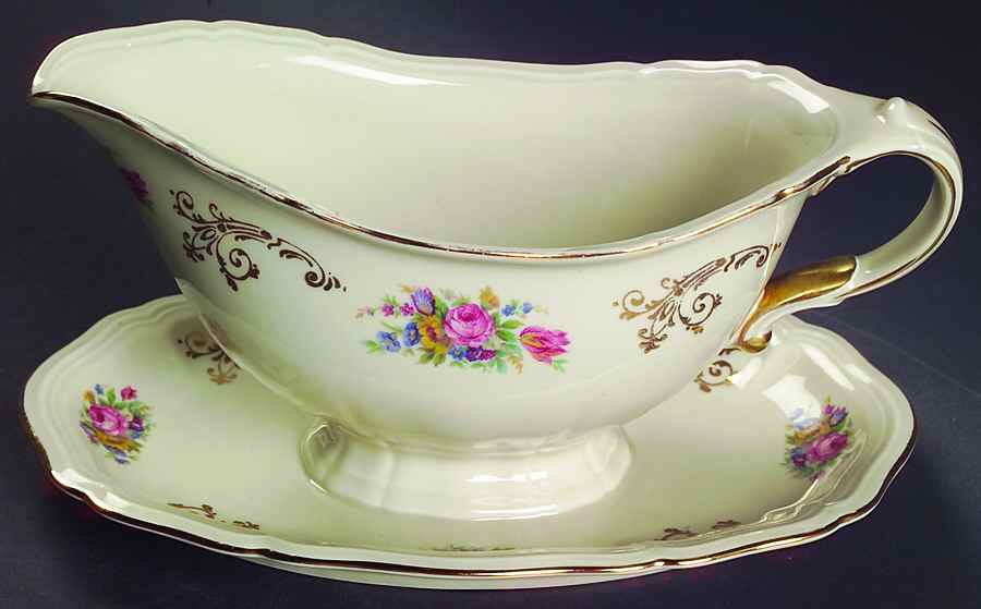 JOH33 Gravy Boat with Attached Underplate by Johann Haviland-1