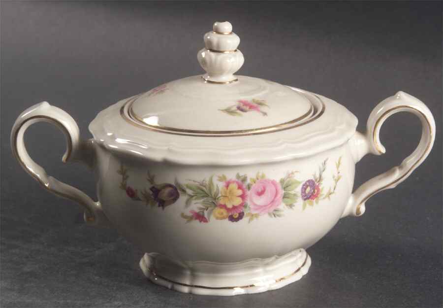 Dresden Sugar Bowl & Lid by Johann Haviland-1