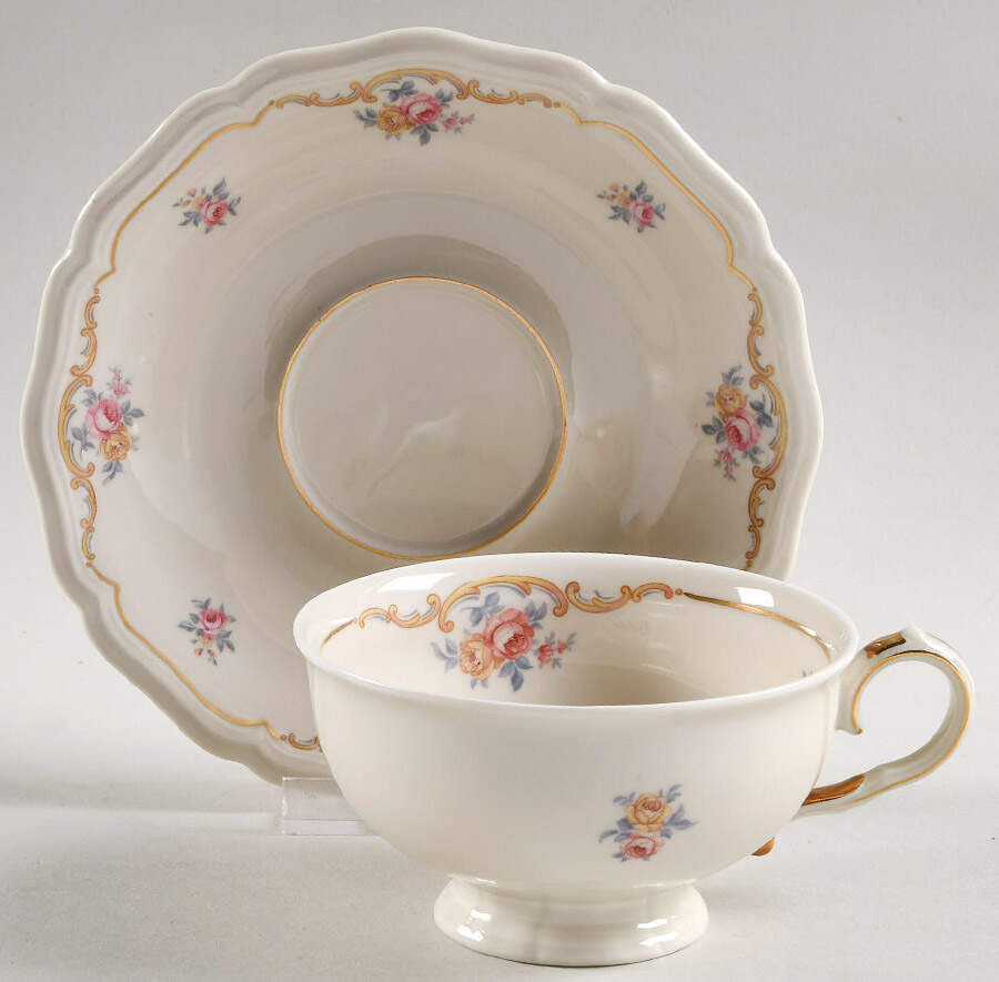 JOH37 Footed Cup & Saucer Set by Johann Haviland-1