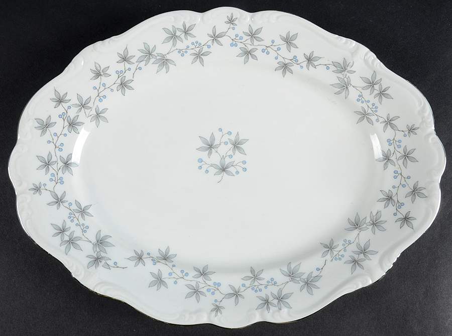 JOH40 12" Oval Serving Platter by Johann Haviland-1